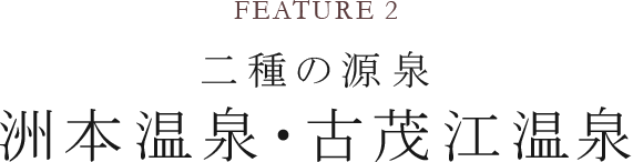 2つの源泉|洲本温泉 古茂江温泉