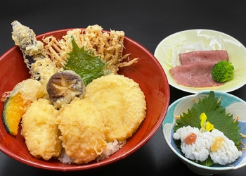 淡路鱧天丼セット＋入浴券