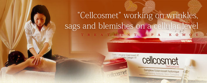 Cellcosmet working on wrinkles, sags and blemishes on a cellular level