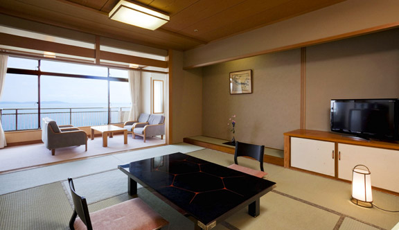 Japanese Style Room with private outdoor hotspring
