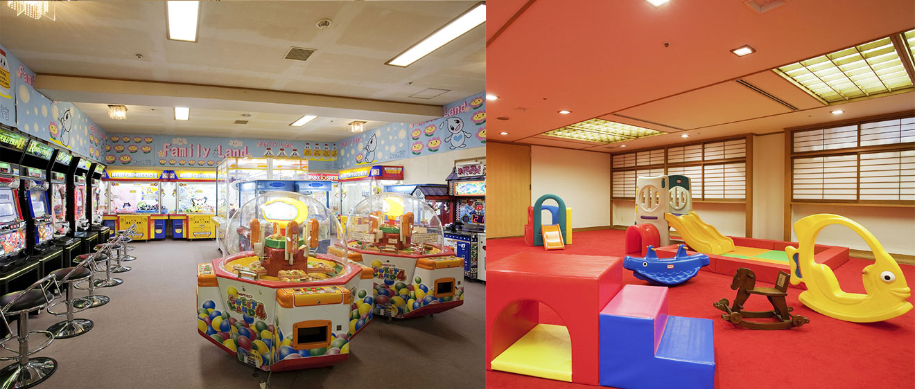 ゲーム&キッズコーナー AMUSEMENT ARCADE & KIDS PLAYROOM